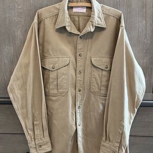 Men's Filson Long Sleeve 100% Cotton Button-up Shirt